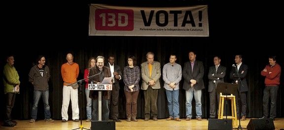 CIU, ERC i CUP de Vic uneixen forçes per demanar el Sí a la independència