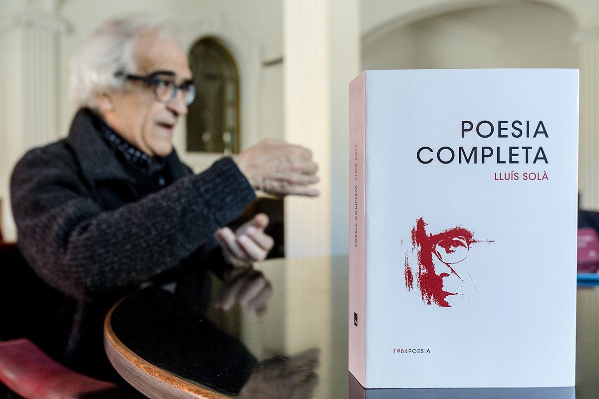 Lluís Solà, premiat per «Poesia Completa»