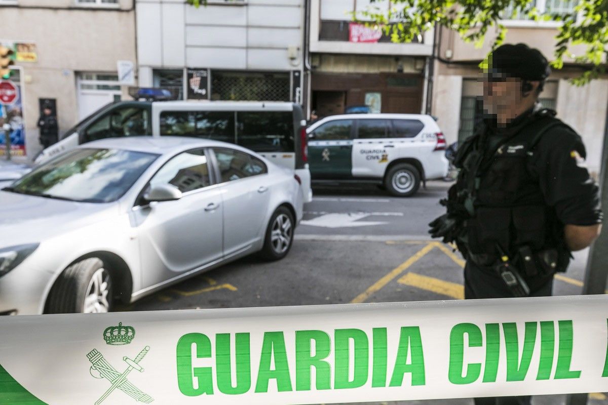 L'operatiu de la Guàrdia Civil, a Sabadell