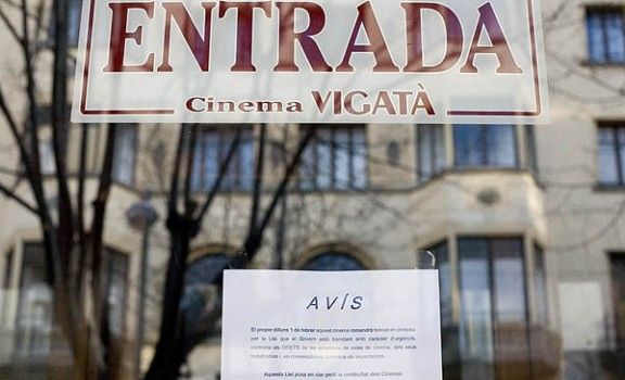 Aquest dilluns  1 de febrer, les sales de Vic tanquen per protestar contra la Llei del Cinema.