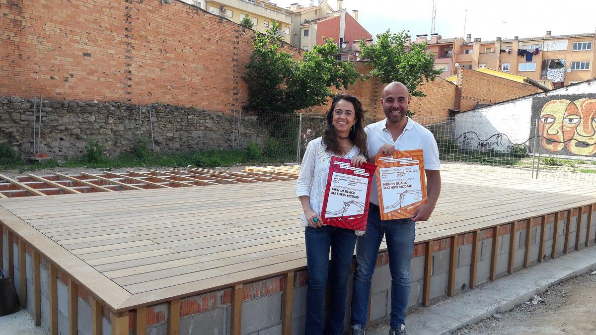 Susagna Roura i Titi Roca, en el nou espai: la plaça de la Noguera