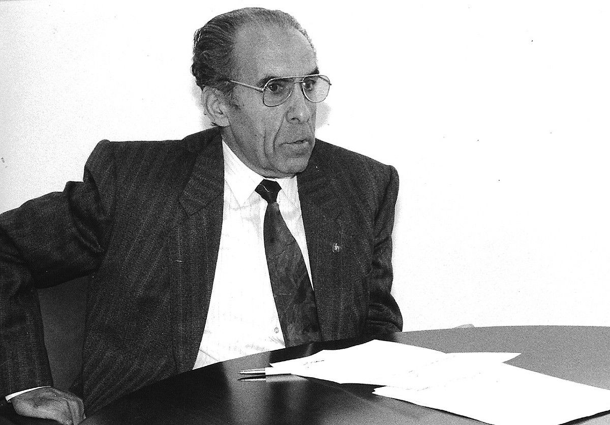 Josep Aguilar,  durant la seva etapa d'alcalde de Calldetenes