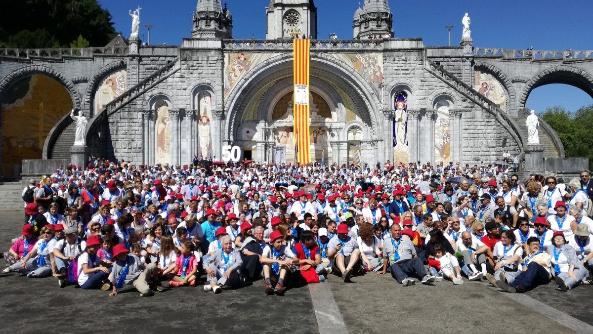 Tots els pelegrins a Lourdes