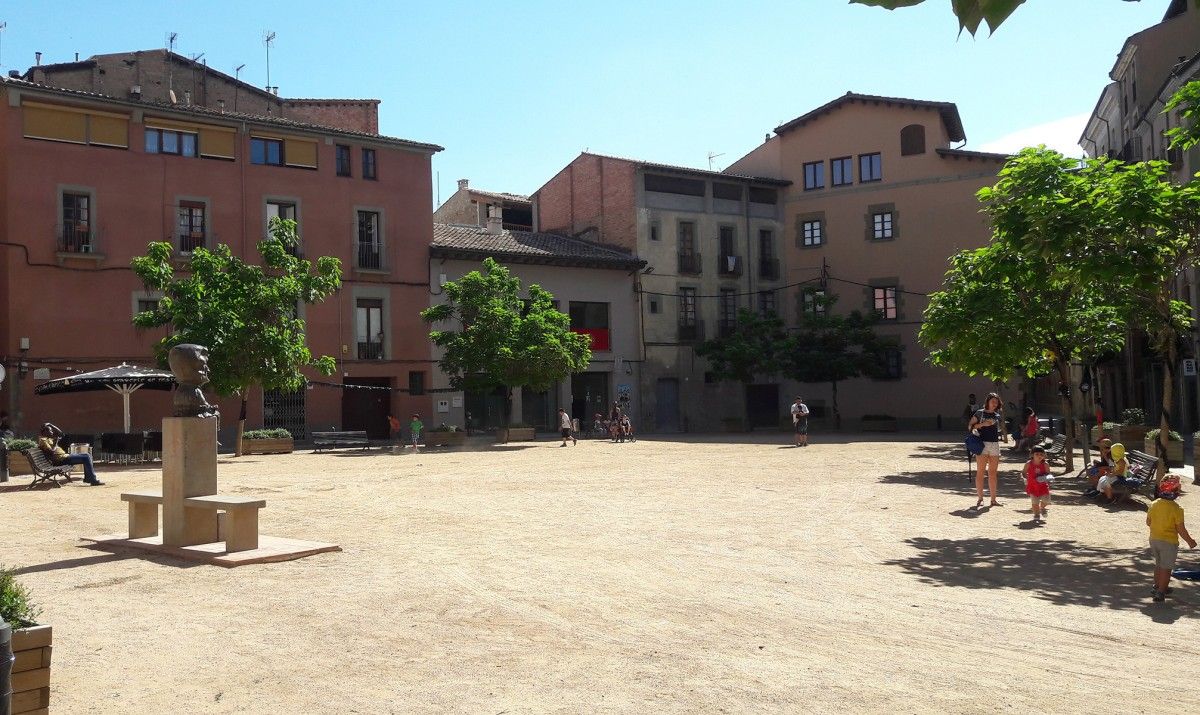 La plaça de Gaudí de Vic, en una imatge d'arxiu