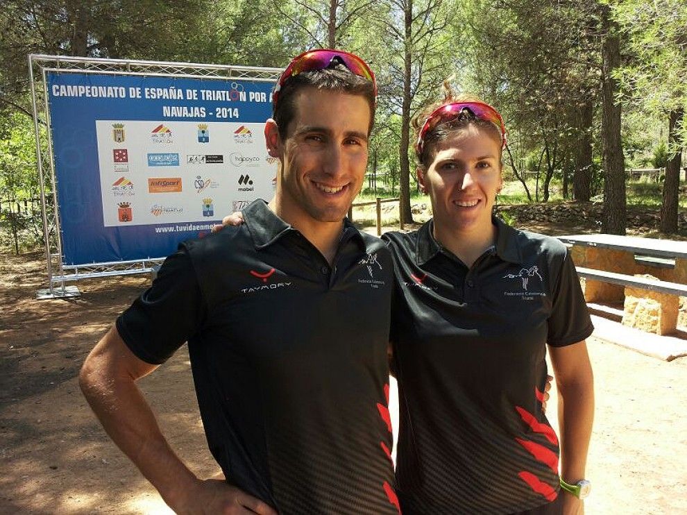 Joan Ruvireta i Núria Peix, al Campionat d'Espanya disputat a Castelló.