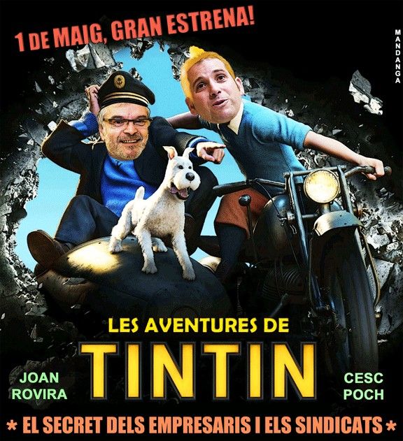 Les aventures d'en Tintin.