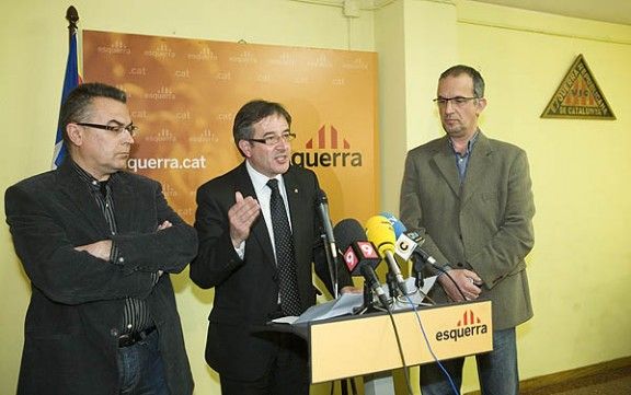 Carles Sanuy, Jordi ausàs i Josep Maria Font, ahir al Casal Marià Serra i Badell.
