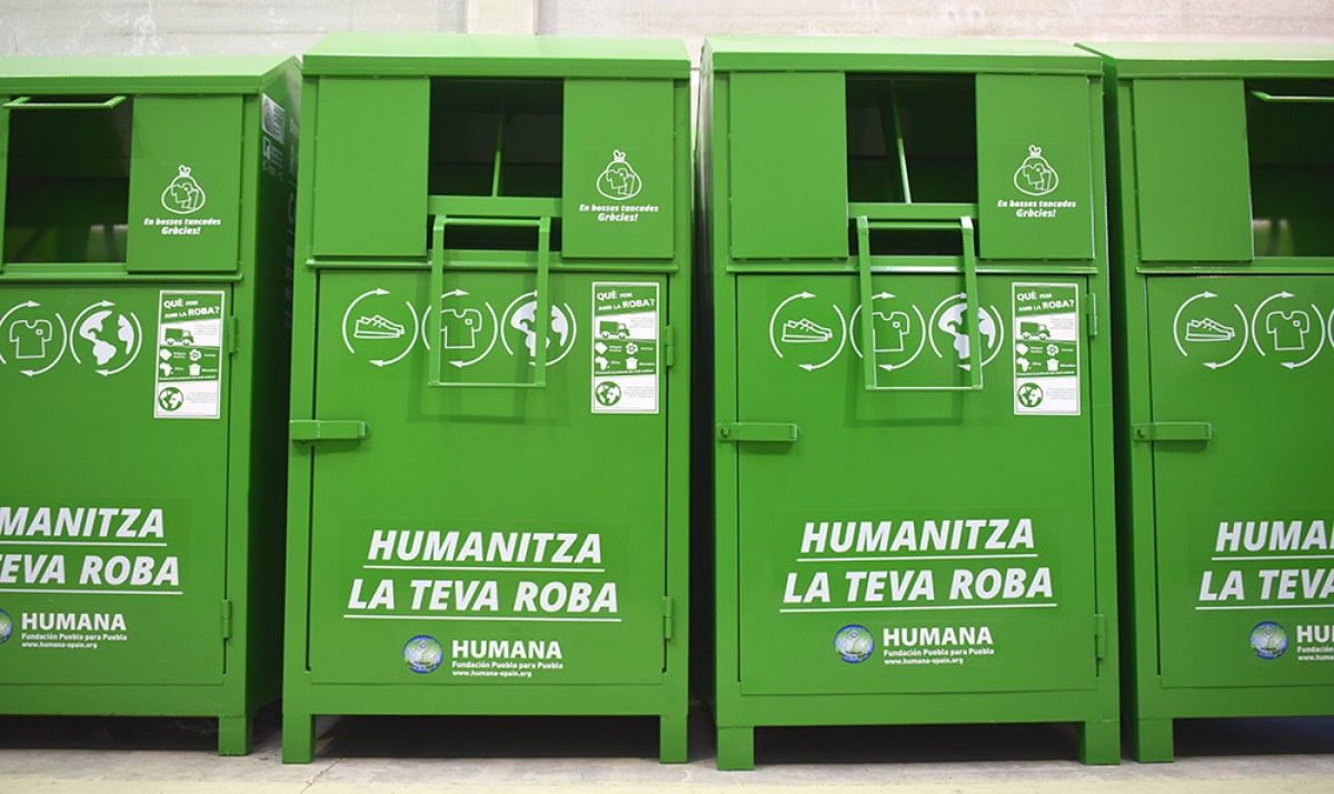 Els contenidors que Humana té a 18 municipis d'Osona