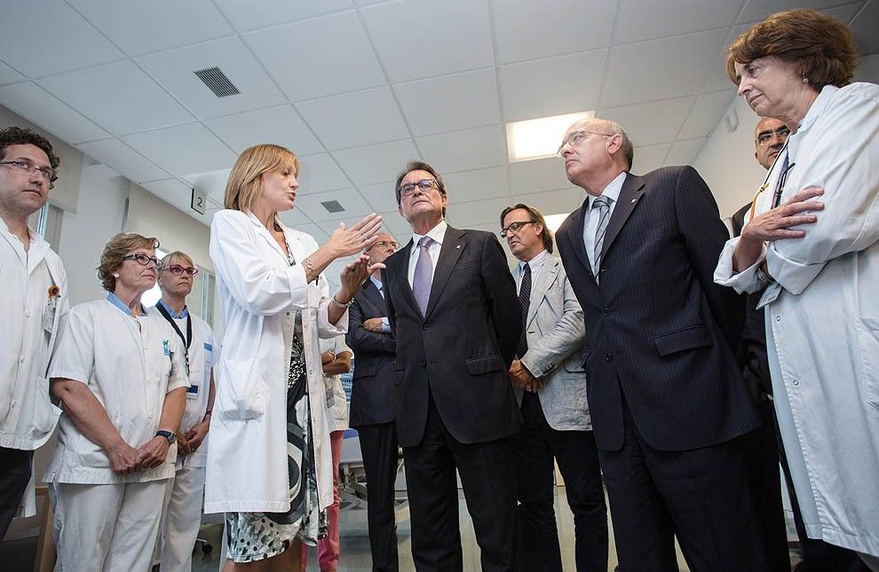 Artur Mas i Boi Ruiz, a les noves instal·lacions de l'Hospital Universitari de Vic