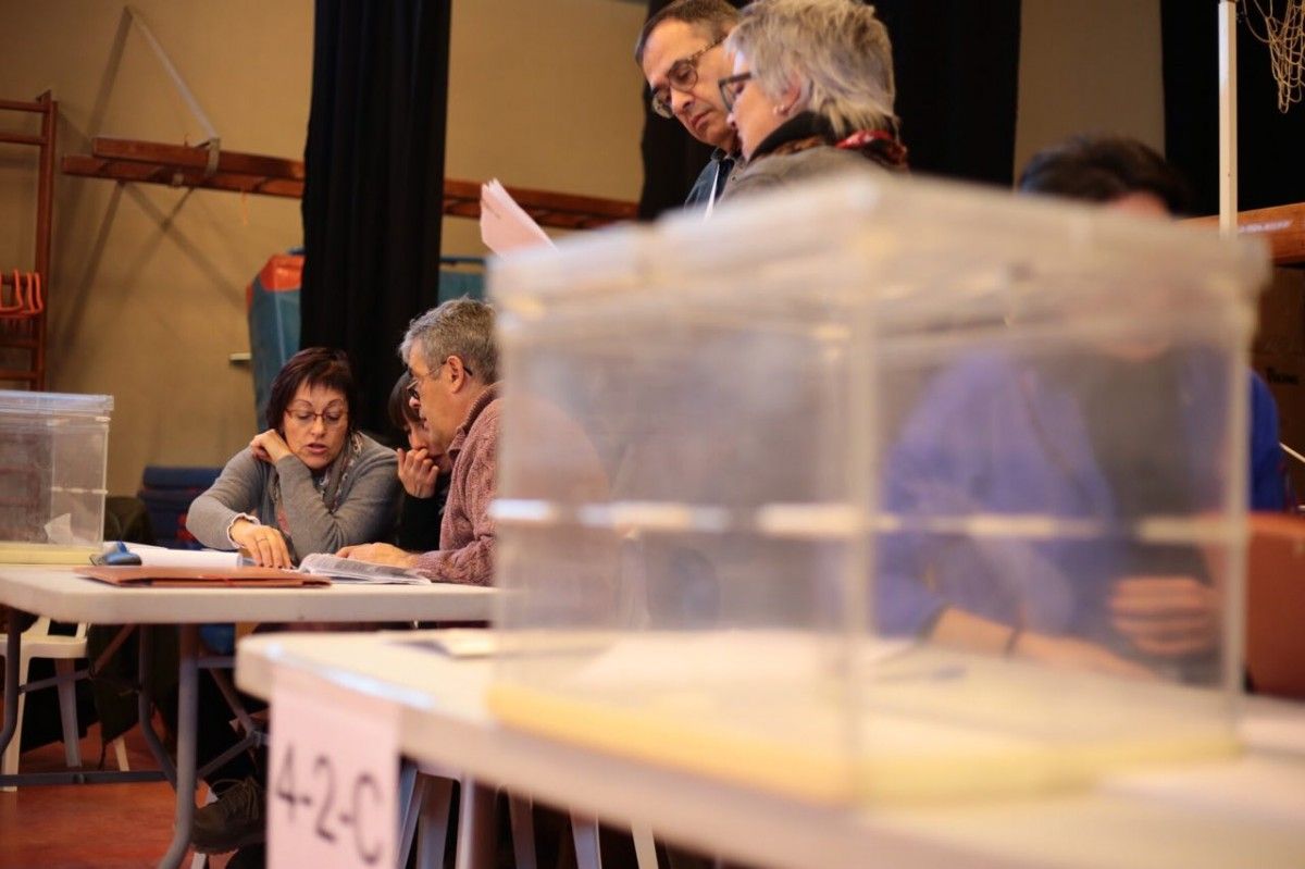 Jornada electoral al Salarich de Vic, el passat 21 de desembre de 2017