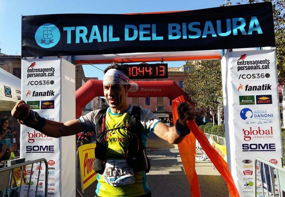 Dani Parés, vencedor i home rècord del Trail del Bisaura 2016.