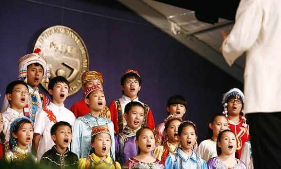 Actuació del Hangzhou Aiyue Tianshi Choir, aquest dijous al Festival Internacional de Música de Cantonigròs.