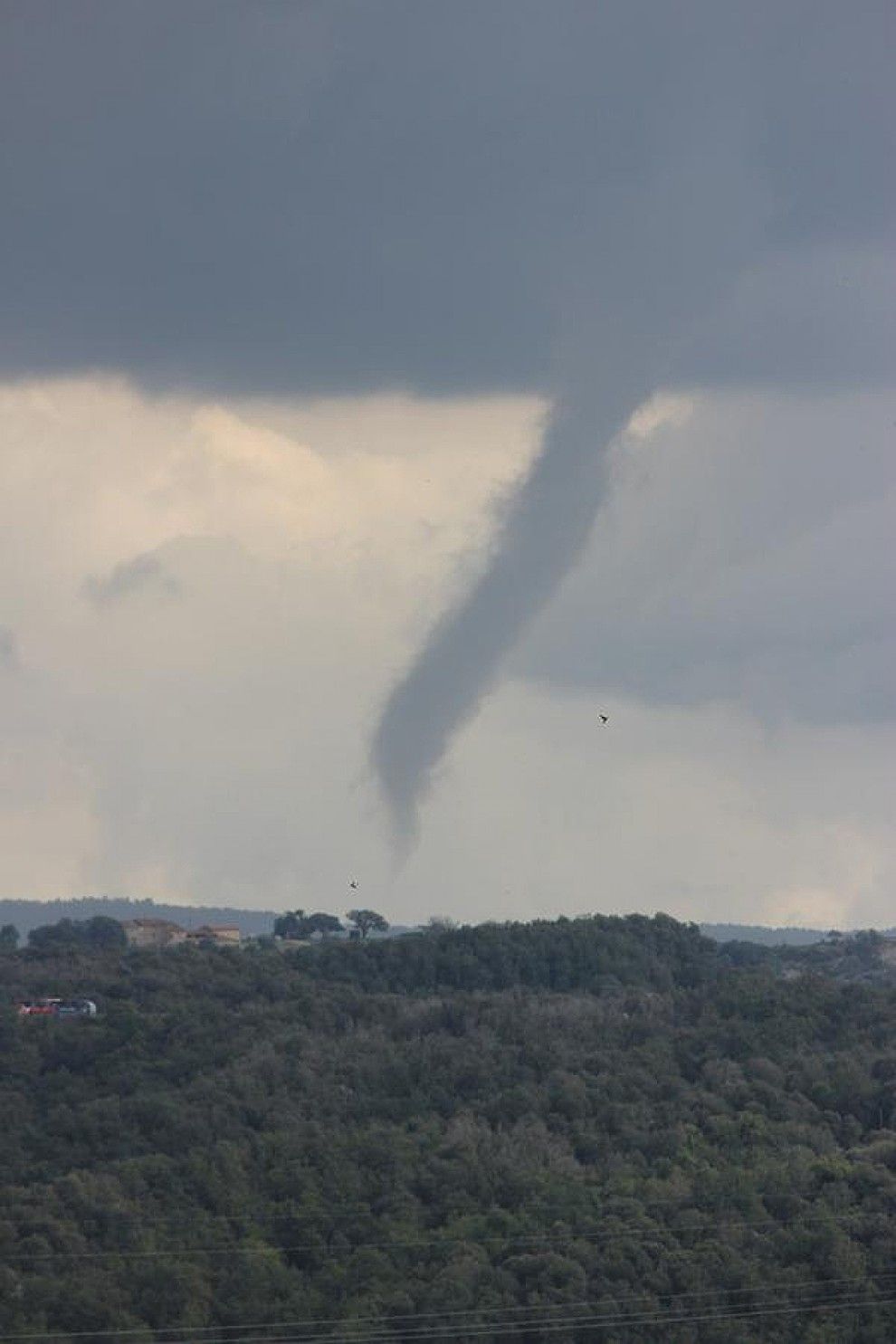 El tornado, des de Sant Pere de Torelló