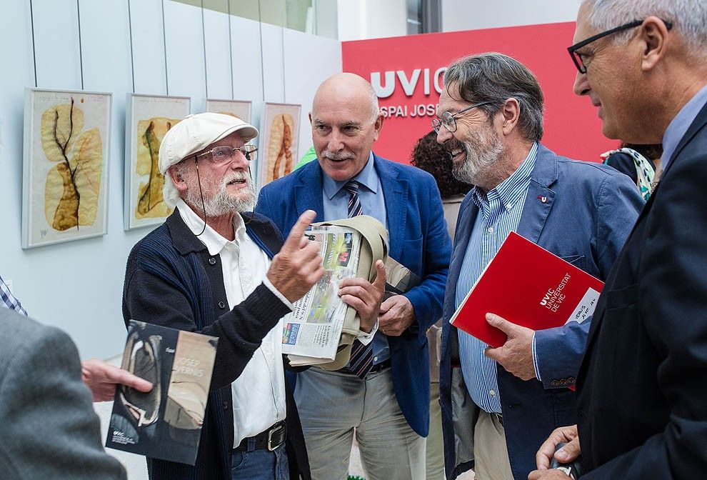 Josep Vernis conversa amb Josep Terradellas, Jordi Montaña i Joan Turró