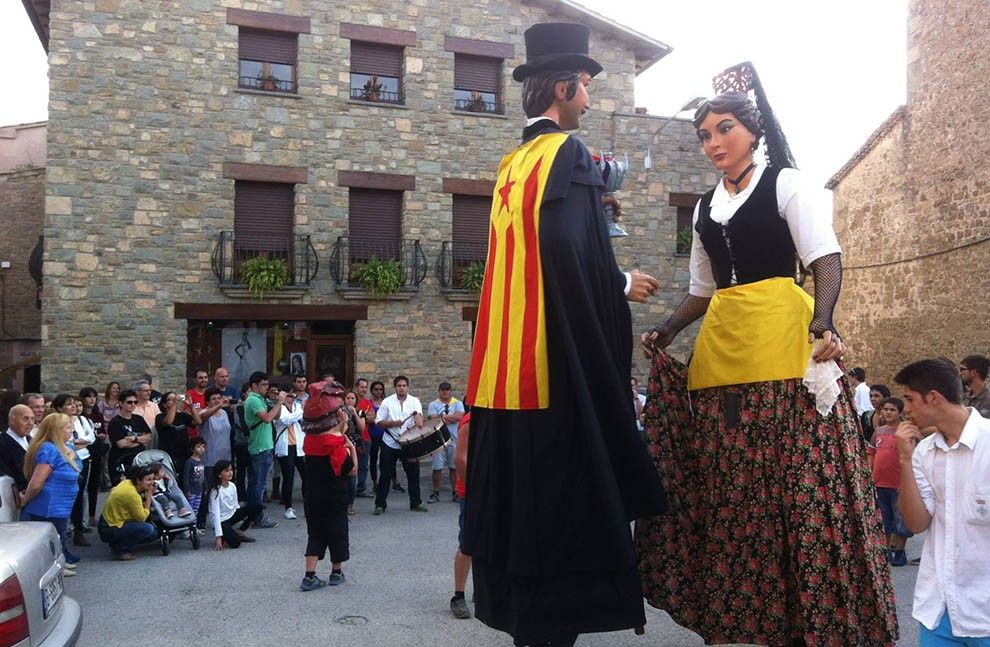 Els gegants de Prats, aquest diumenge a a la Diada dels Puig de Perafita.