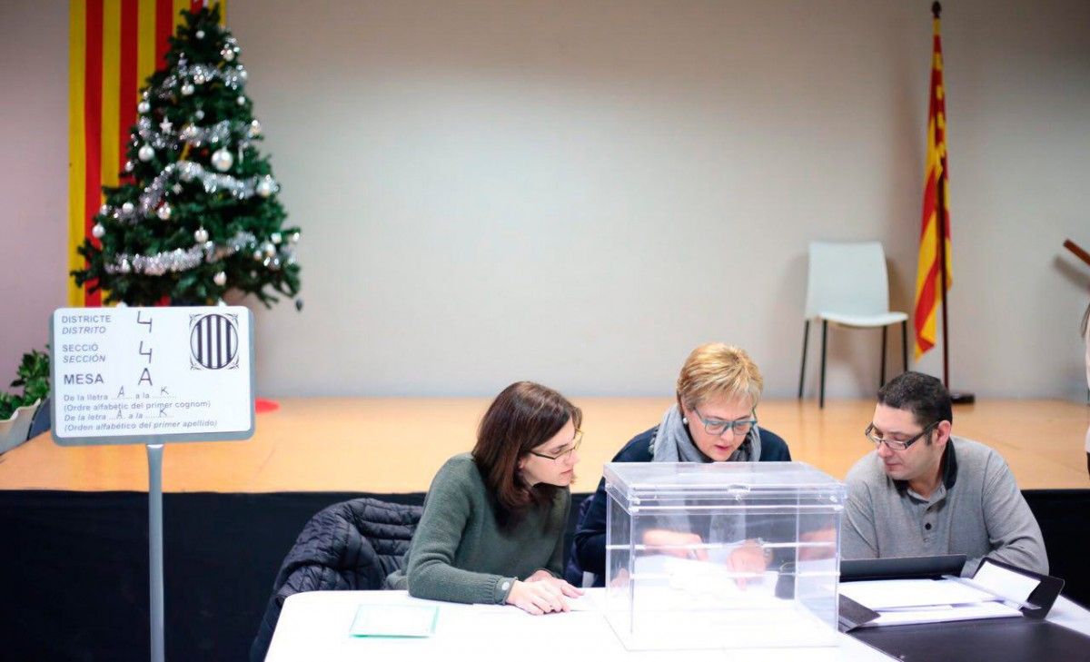 Col·legi electoral de Vic, on ha de votar Marta Rovira