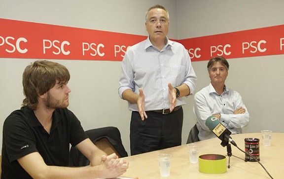 Josep Paré, Pere Navarro i Sergi Vilamala.