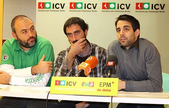 El candidat osonenc Arnau Martí va presentar la campanya d'ICV-EUiA.