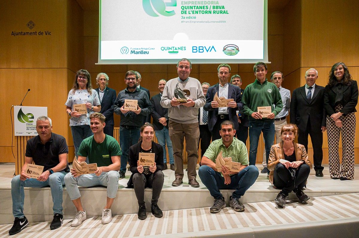 Finalistes i jurat del Premi Emprenedoria Quintanes/BBVA