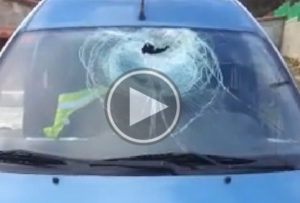 Vídeo d'un dels cotxes sinistrats a la Garriga