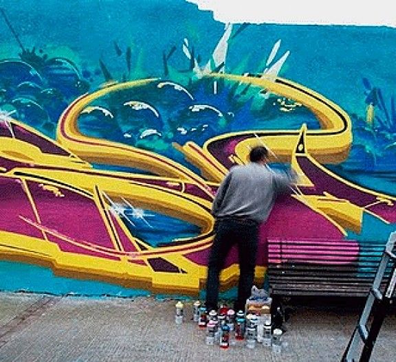 MORTA55, pintor de grafit.