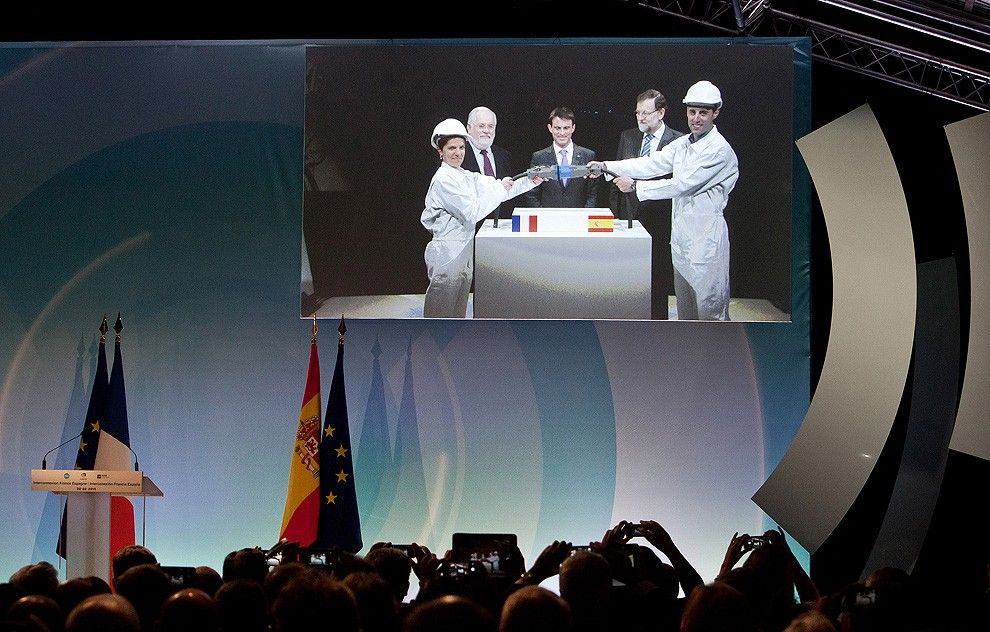 Mariano Rajoy i Manuel Valls han inaugurat la interconnexió
