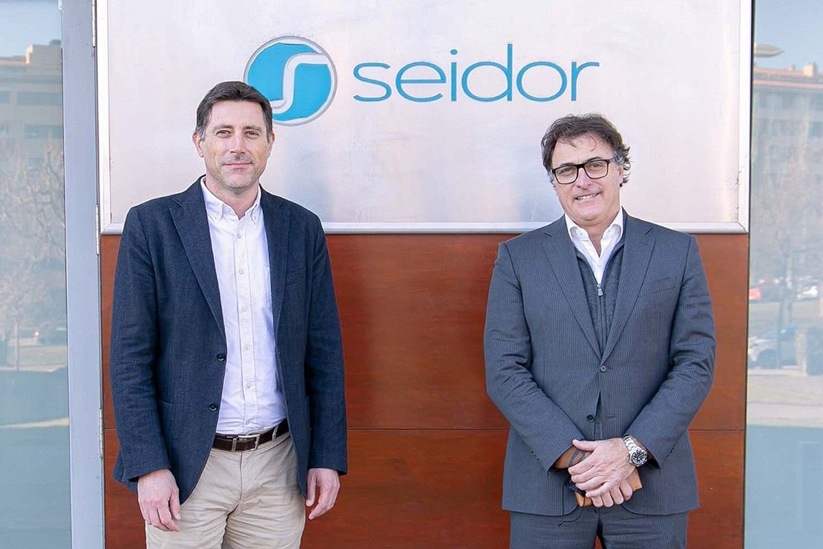 L'exdirector general d'Impala Networks, Oscar Andreu, i el CEO de Seidor, Josep Benito.