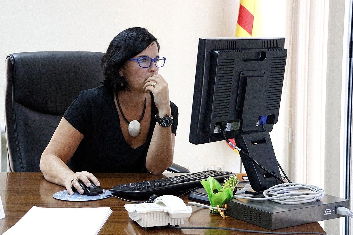 Anna Franquesa, al seu despatx