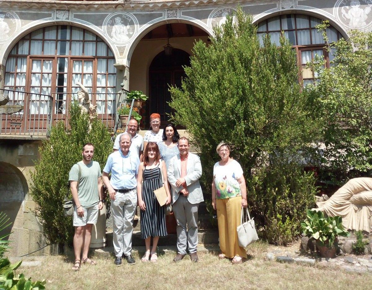 Alba Camps i Lluís Cerarols visiten el Casal Núria, obra de Miquel Pallàs