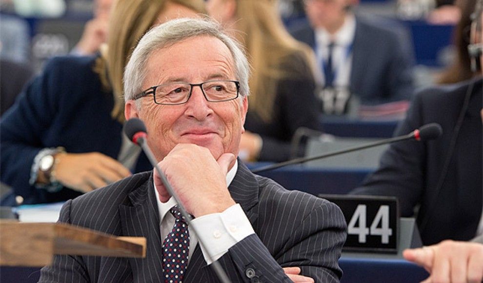 Jean-Claude Juncker, a l'Eurocambra.