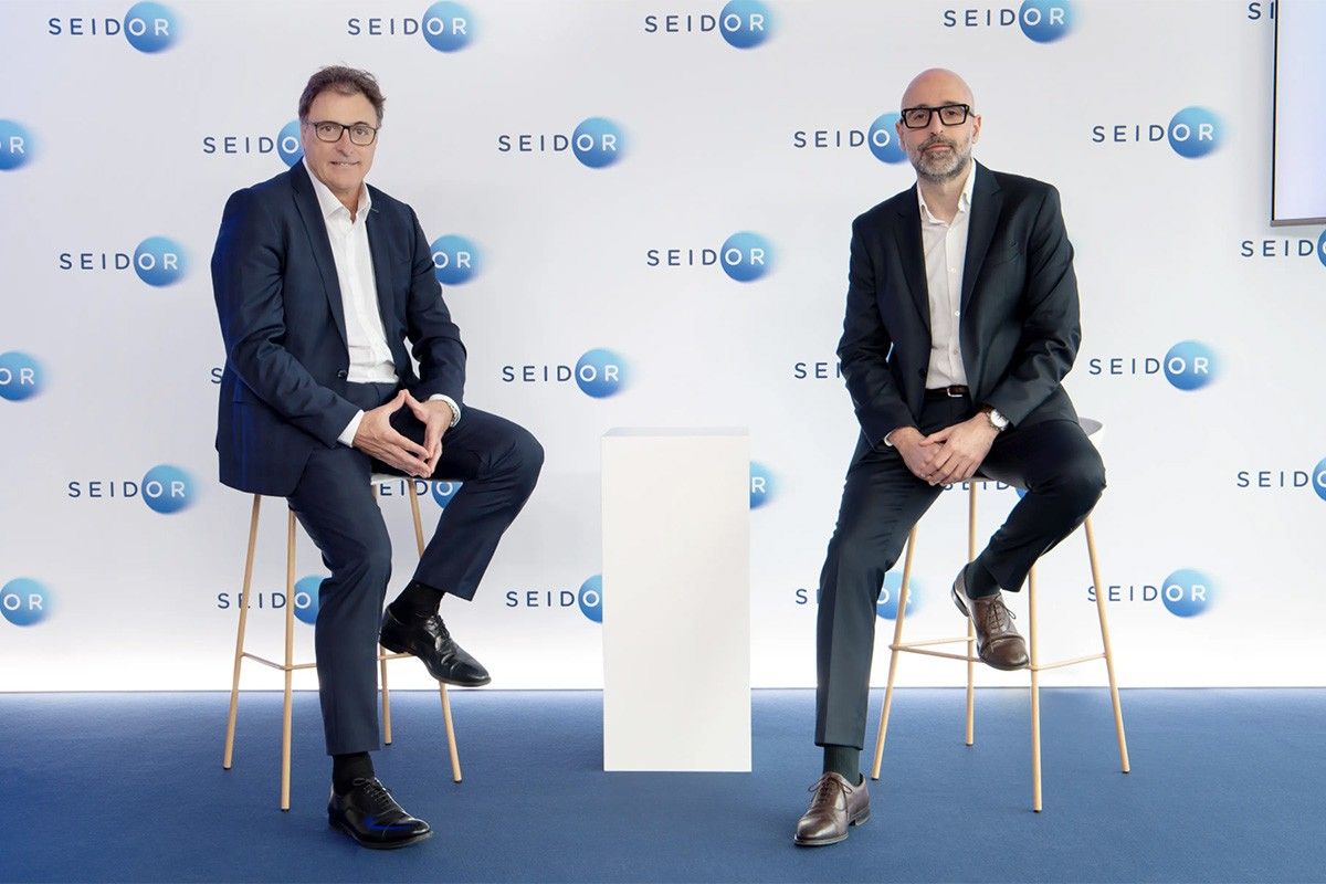 Josep Benito, CEO de Seidor, i Iván González, director corporatiu de Màrqueting i Comunicació de l’empresa.