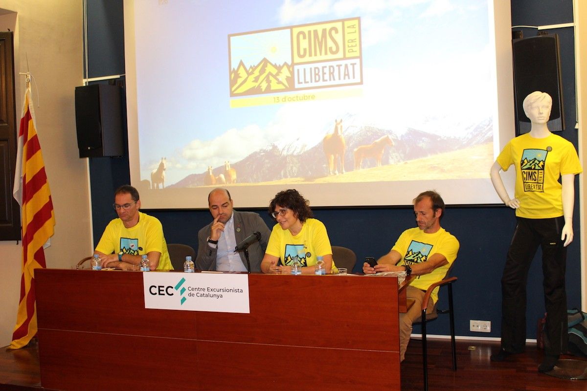 La presentació de la iniciativa s'ha fet a la seu del Centre Excursionista de Catalunya aquest dijous 4 d'octubre.