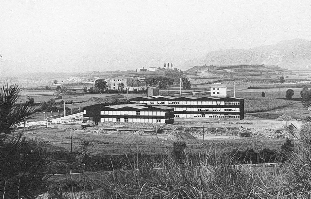L'Institut Jaume Callís, a finals dels anys 60.