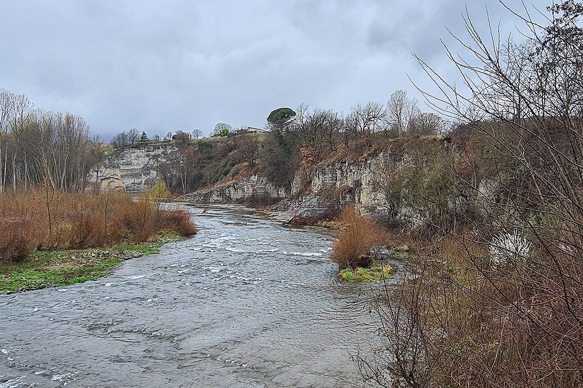 El riu Ter s’ha reduït un 80% en tres mesos