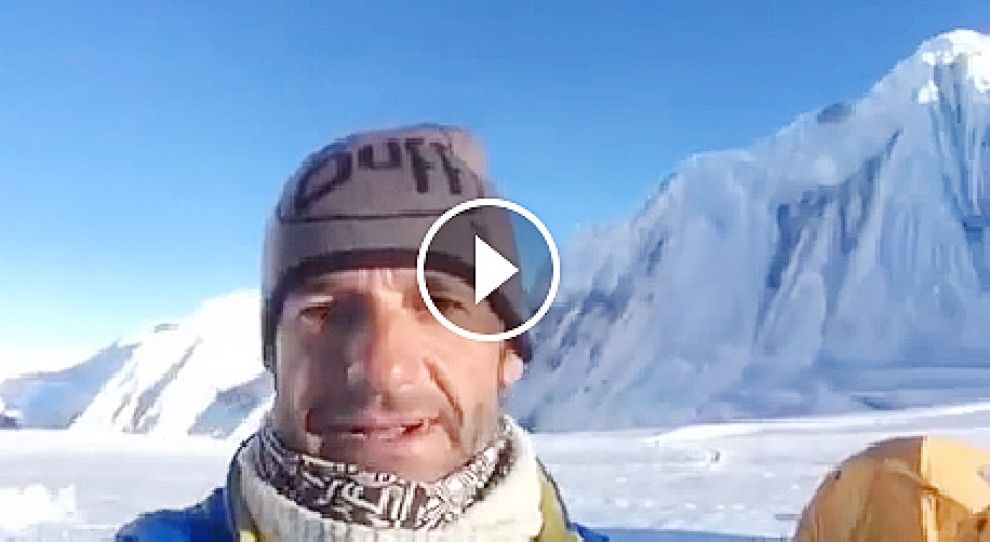 Ferran Latorre, al camp base del Gasherbrum