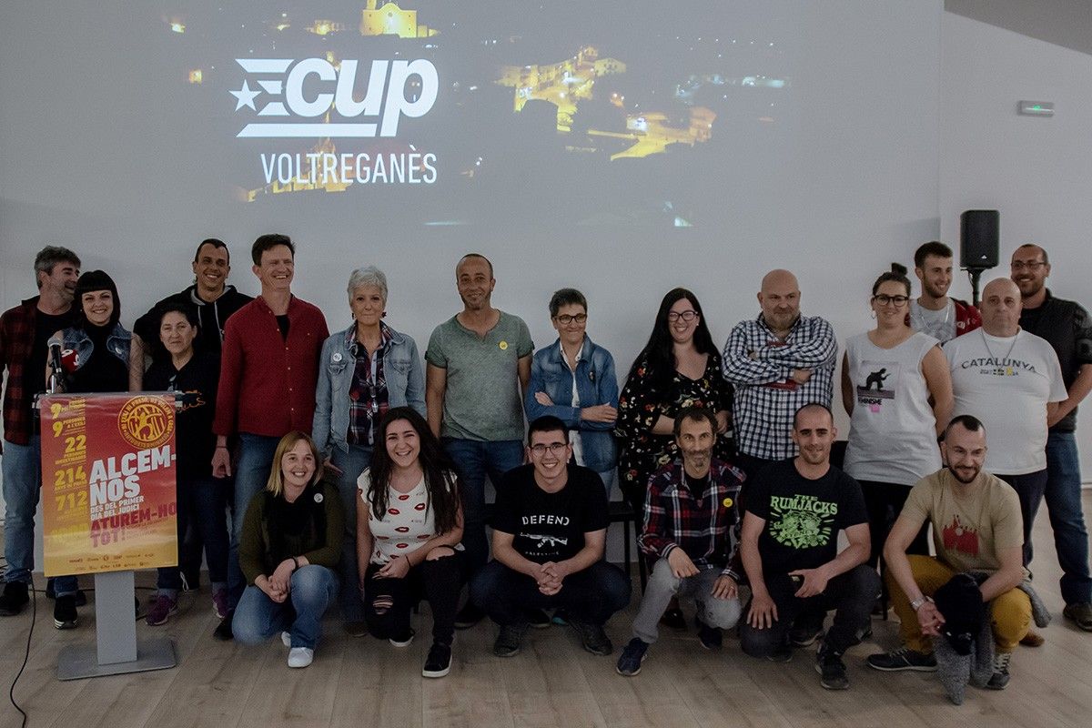 La presentació de la CUP Voltreganès, aquest diumenge.