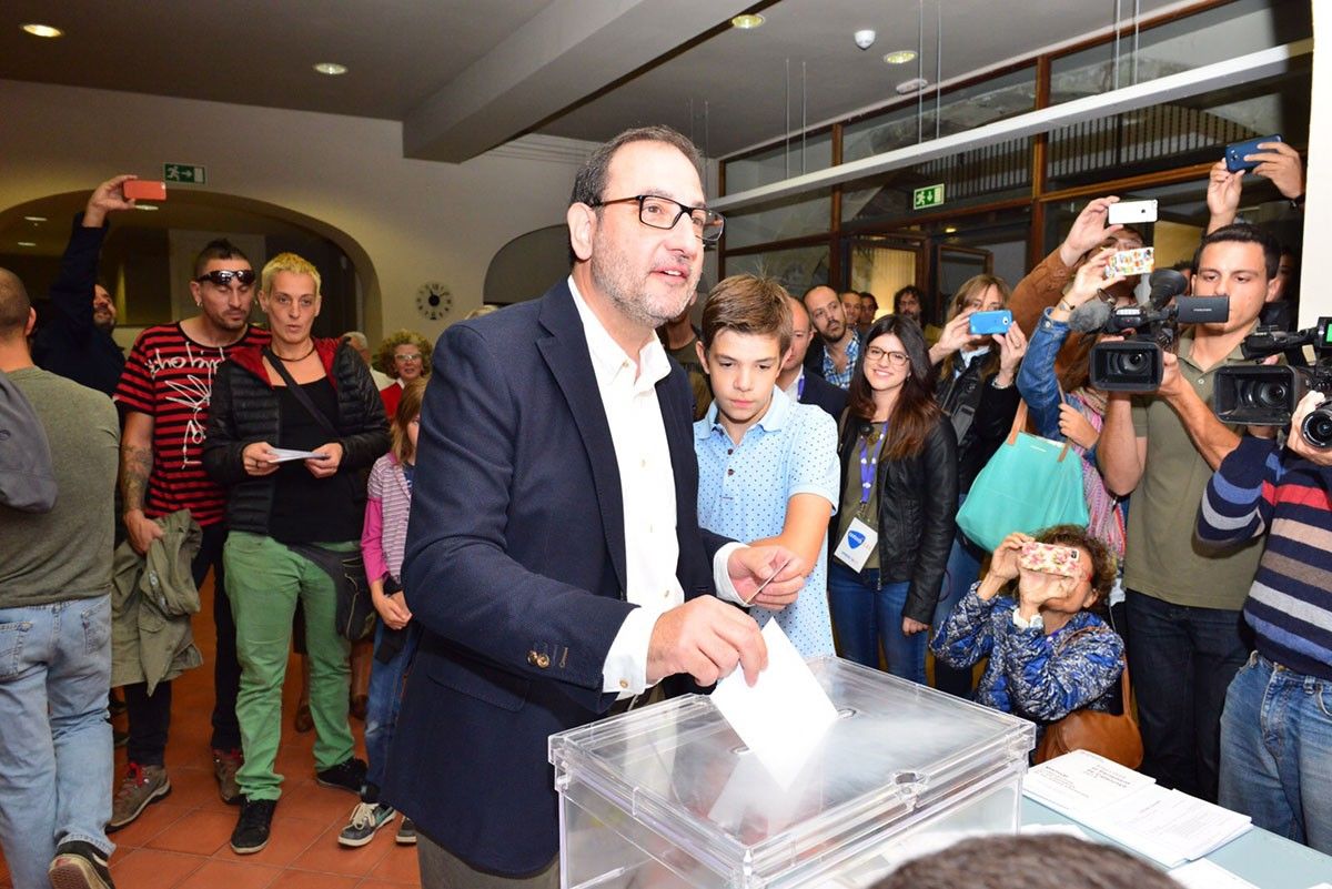 Ramon Espadaler, votant a Vic