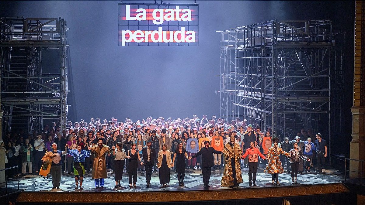 Imatge d'arxiu de l'estrena al Liceu de Barcelona de La gata perduda d'Arnau Tordera.