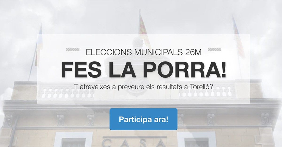 Web de la porra electoral a Torelló