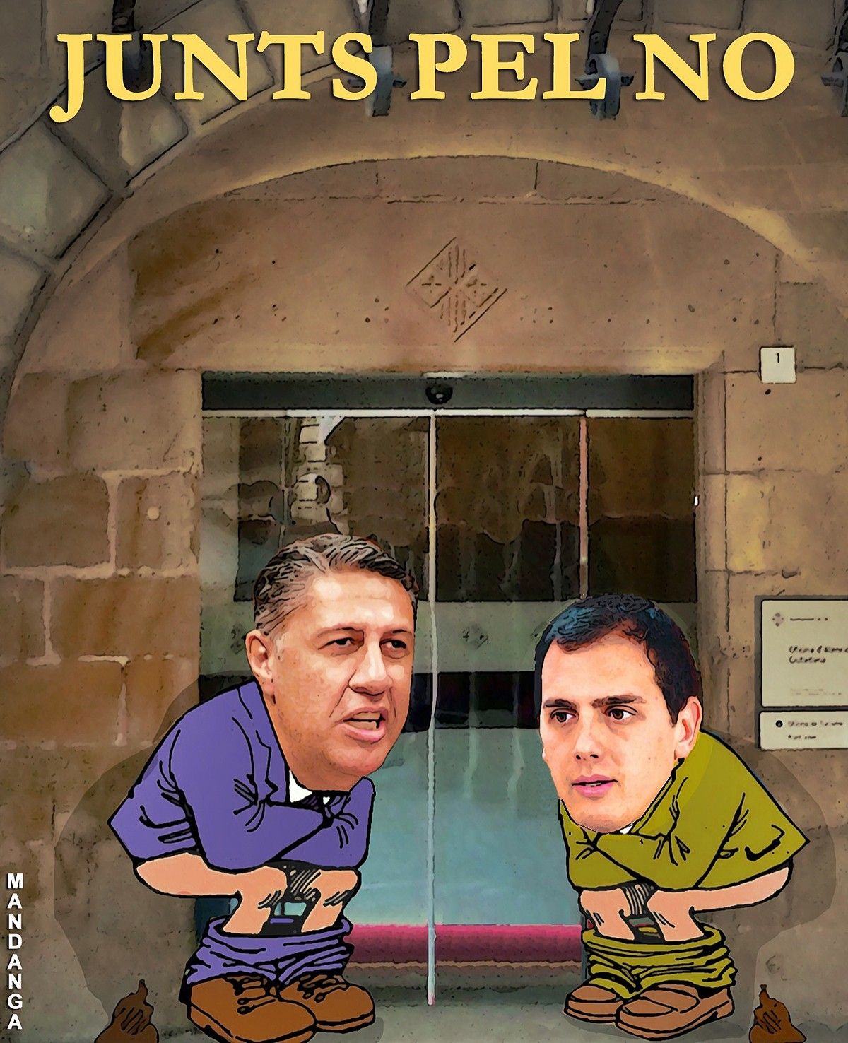 Xavier García Albiol i Albert Rivera, caganers.
