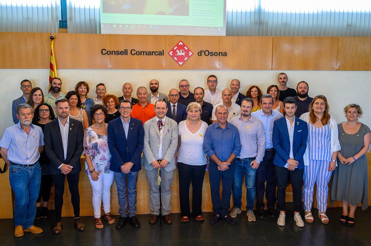 Constitució del nou Consell Comarcal d'Osona. 2019-2013