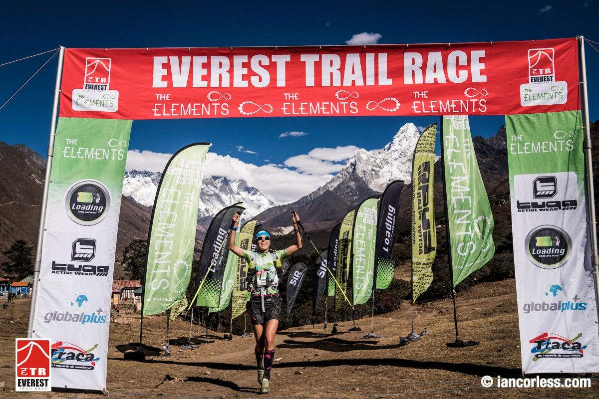 Anna Comet, guanyadora de l'Everest Trail Race 2019