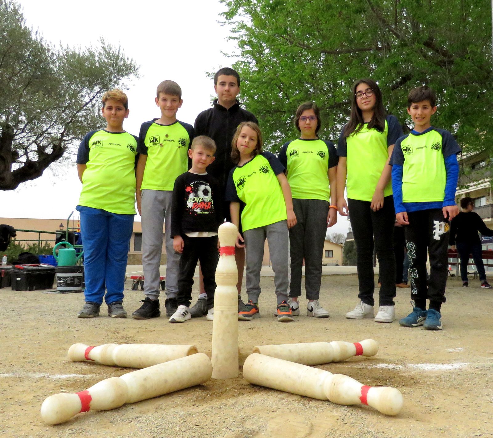 Els i les joves tiradores d’Olius, líders a la Lliga Catalana Infantil