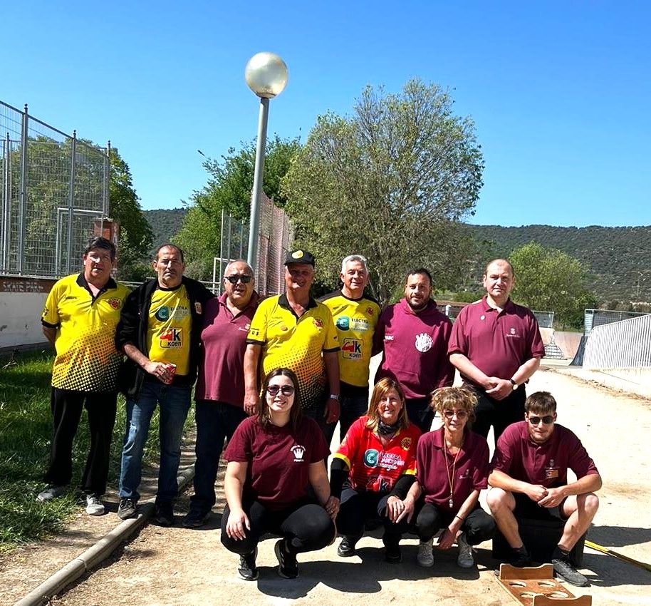Equips de Ponts i Olius B de la 13a jornada de la Lliga Catalana 1a Divisió (Lleida)