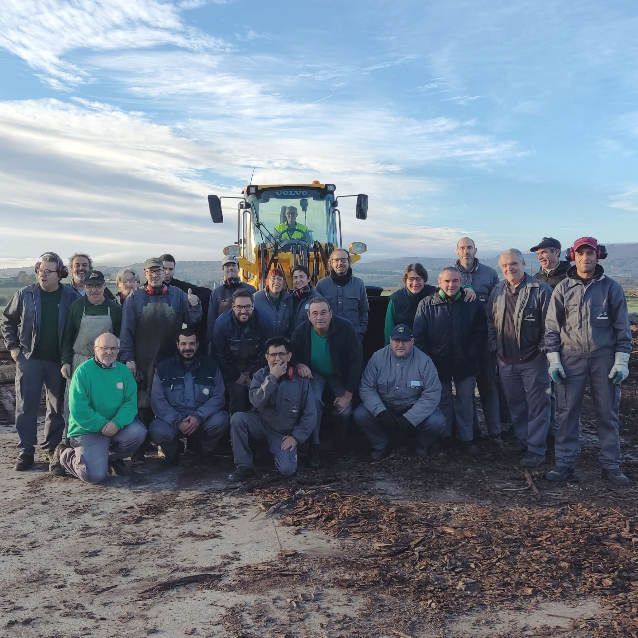 Foto de grup dels treballadors d'AMISOL