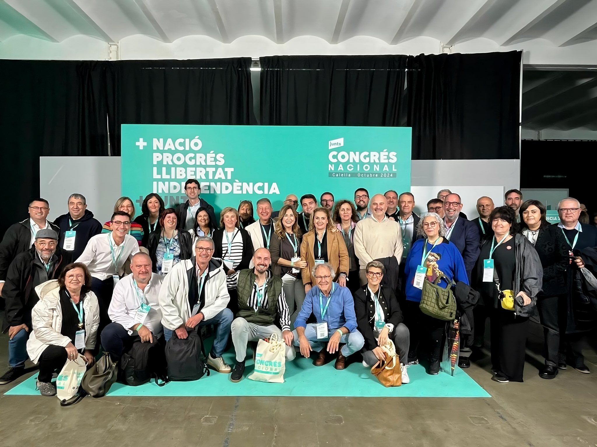 Foto de grup de Junts a la Vegueria Terres de Lleida al Congrés Nacional de Calella