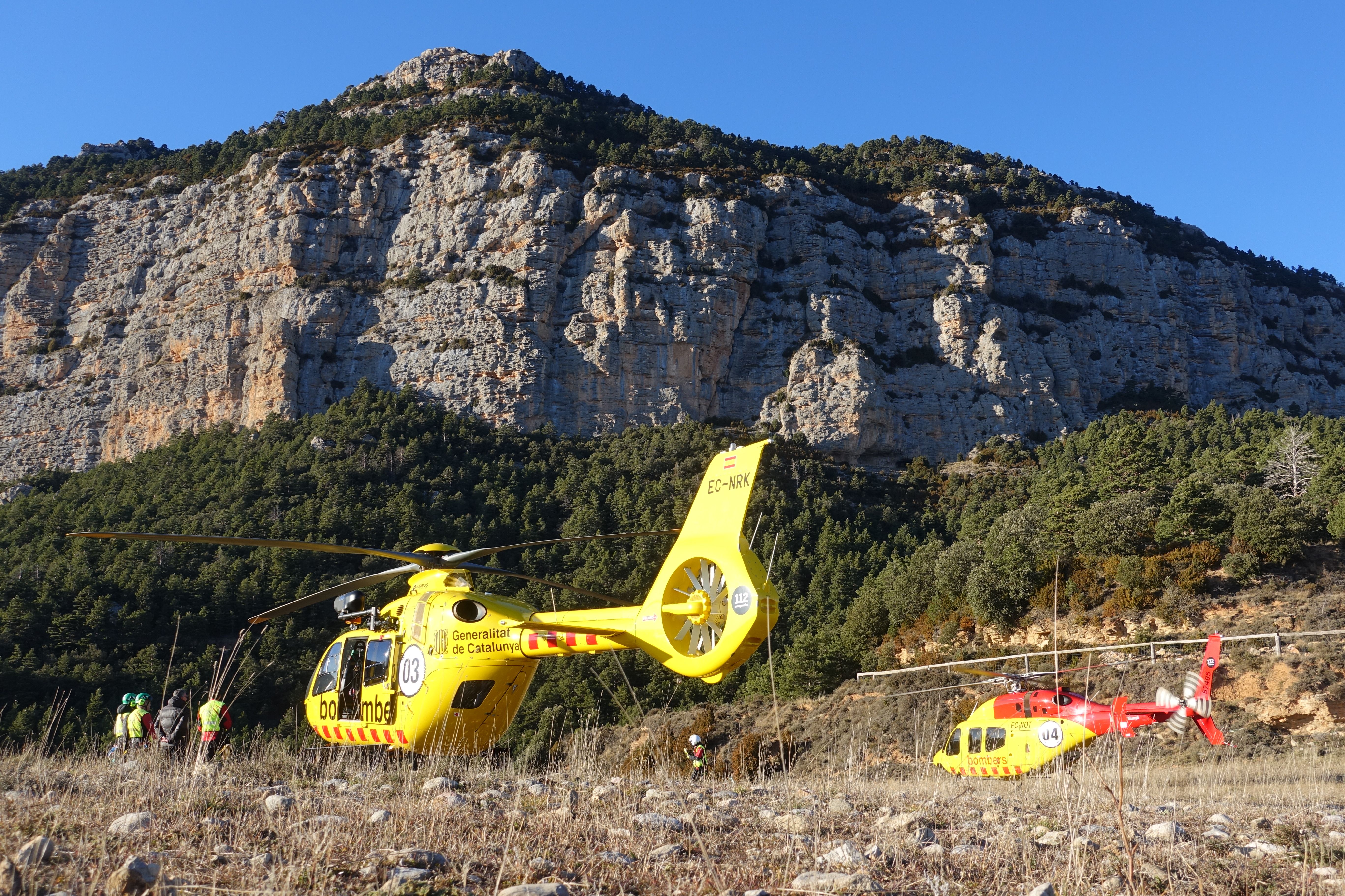 S'ha mobilitzat dos helicòpters