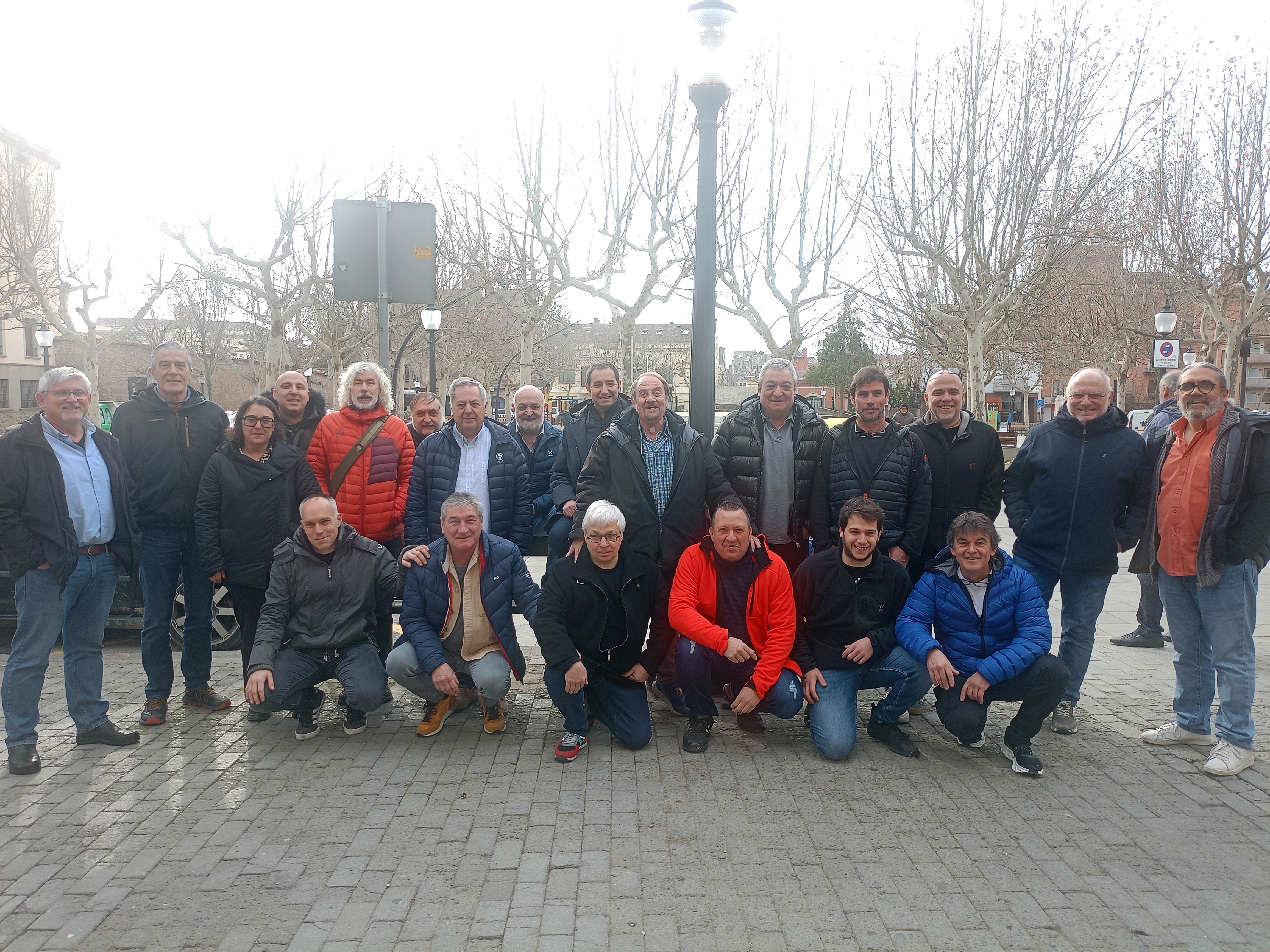 Foto de grup abans de marxar cap al restaurant