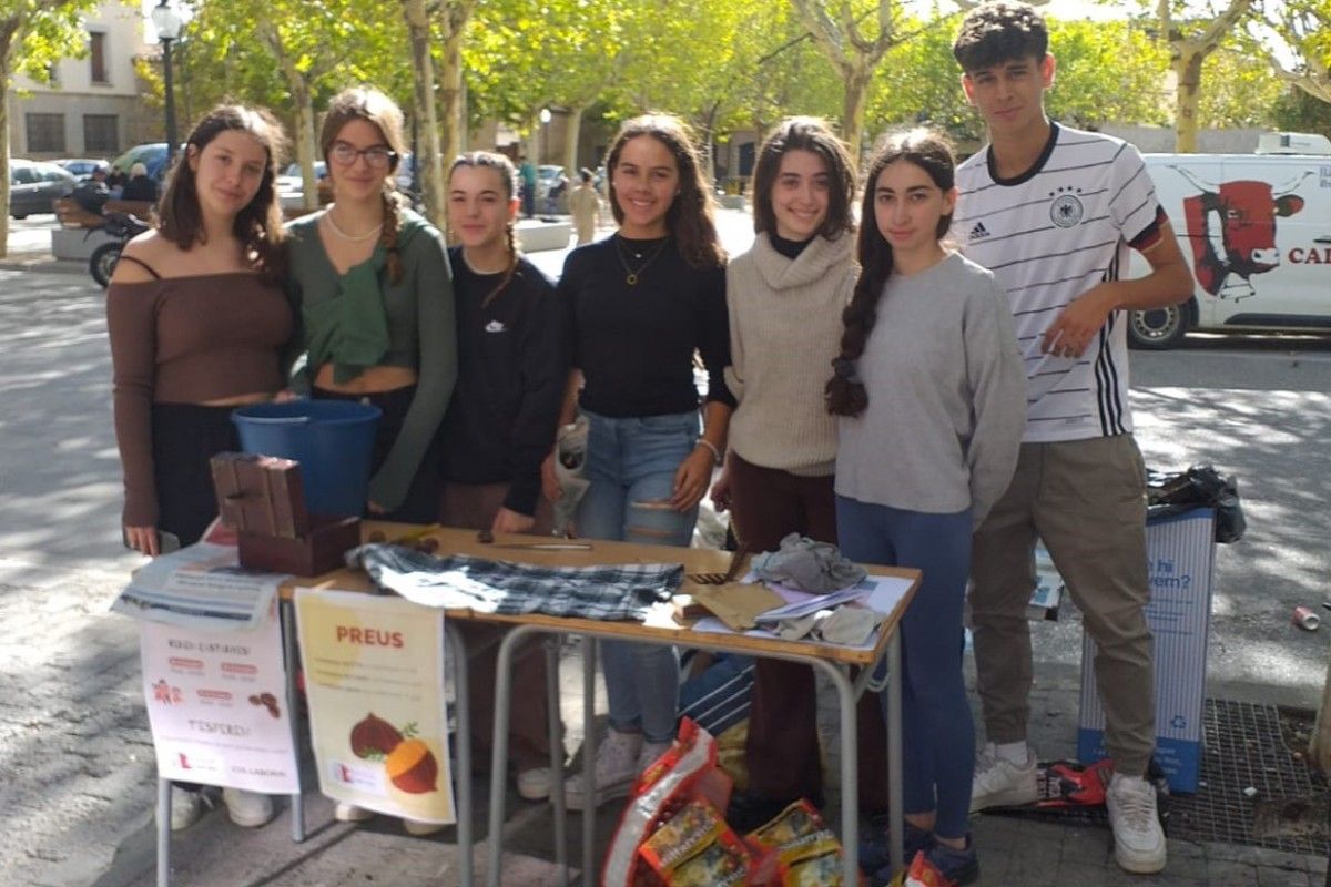 La parada de castanyes al Passeig