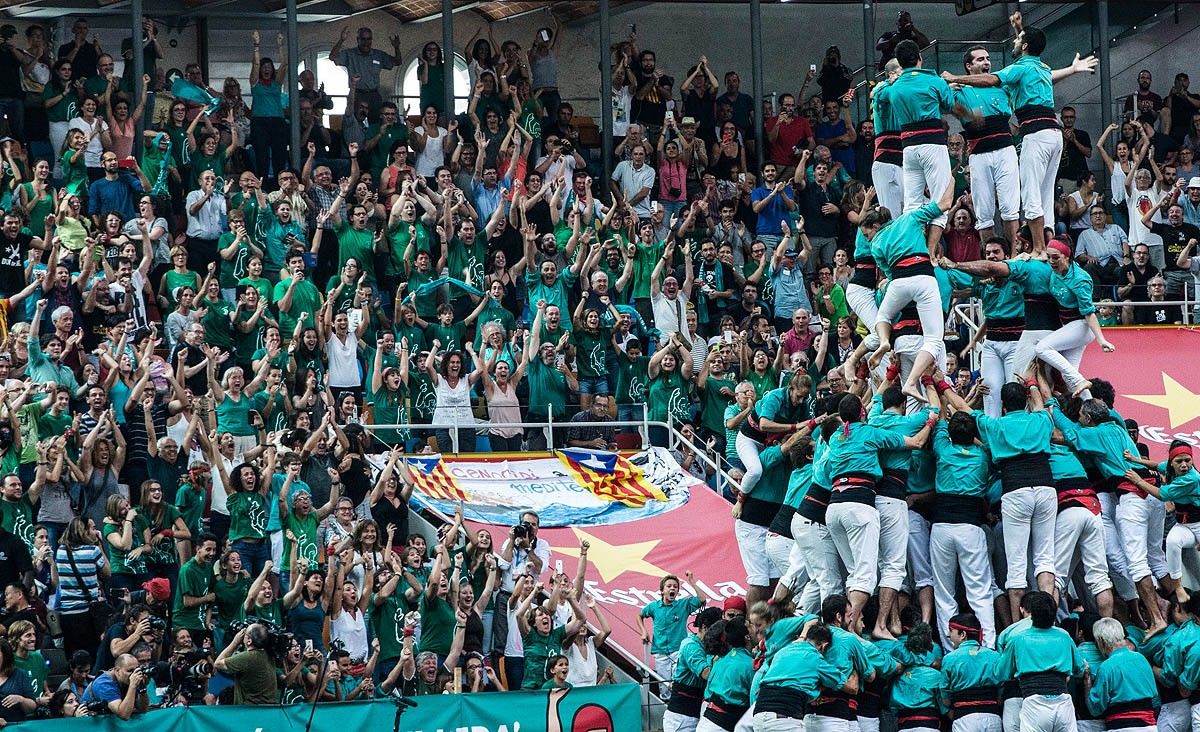 Els Castellers de Vilafranca guanyen un Concurs emocionant fins l'últim segon